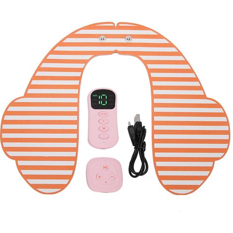 Stimulateur Musculaire Fessier Rechargeable avec Télécommande pour Raffermissement et Tonification des Hanches - Rayure Orange (1/5)