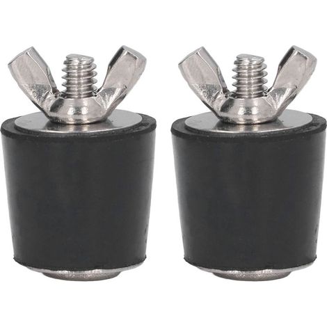 Bouchon Hivernage Piscine,25 mm Bouchon Caoutchouc avec éCrou Papillon in Acier Inoxydable pour Tuyauterie de Piscine Hiver Entretien des Raccords(2 Pièces) (1/5)