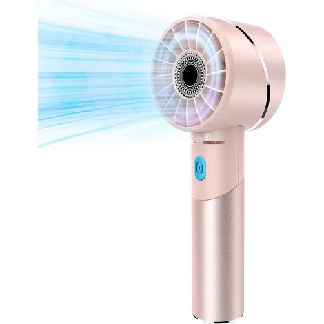 Ventilateur Portable Mini Ventilateur Rechargeable USB 4 Vitesses 7000 tr/min 16h d'Autonomie Ventilateur de Poche pour Extérieur Voyages Bureau Maison (1/5)