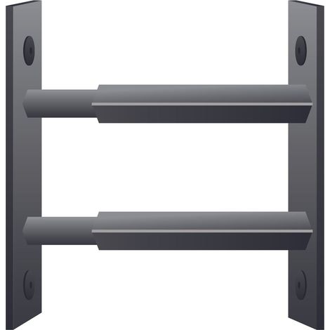 2 barreaux de sécurité télescopiques 55 à 103 cm gris