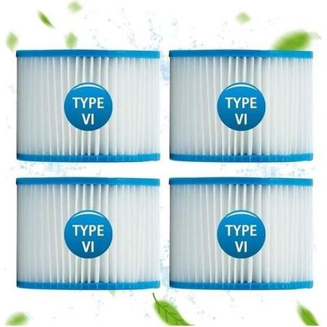 Spa-Filter für Bestway 58323, Filterkartusche Größe 6 für Lay-Z-Spa, Monaco, Miami, Vegas (4er-Pack) - LIAIKI (1/5)