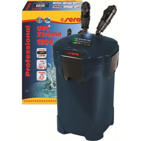 Sera UVC-Xtreme 1200 Außenfilter schwarz Aquarium