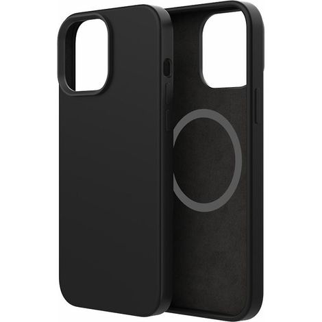 noir-coque Iphone 14 Pro Pour Magsafe (puissant Magntique) (antichoc Protection Militaire) Coque Magsafe Iphone 14 Pro Silicone Liquide Toucher Do (1/5)