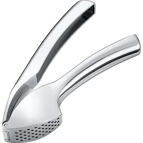 Knoblauchpresse, Knoblauchschneider, Knoblauchpresse für den Hausgebrauch, Knoblauchmühle, praktisches Küchenaccessoire mit langem Griff. (1/4)