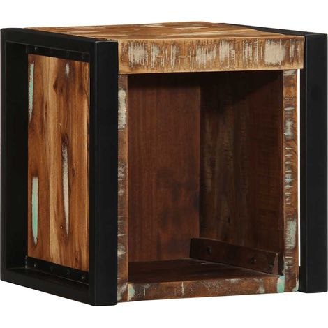Maison Exclusive - Comodino Multicolore 40x35x40 cm in Legno Massello Recupero (1/5)