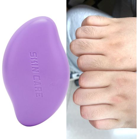 Appareil d'épilation pour femmes, appareil d'épilation pour les jambes, les bras et le dos des filles, appareil d'épilation portable, facile à nettoyer, réutilisable, outil exfoliant et d'épilation, v (1/5)