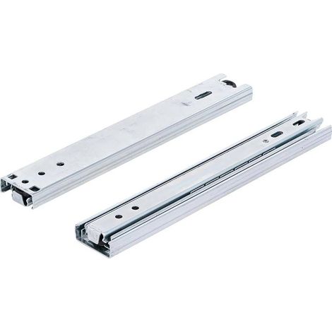 Rails de Guidage de Tiroirs pour Servante d Atelier Métallique - 2 pcs 45 x 38 x 212 mm - Acier Robuste - Glisse Fluide - D-Work
