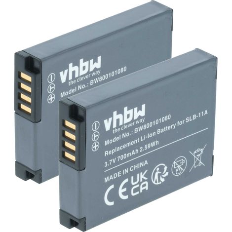 vhbw 2x Akku kompatibel mit Samsung TL500, TL320, EX1 Kamera (700 mAh, 3,6 V, Li-Ion) (1/5)