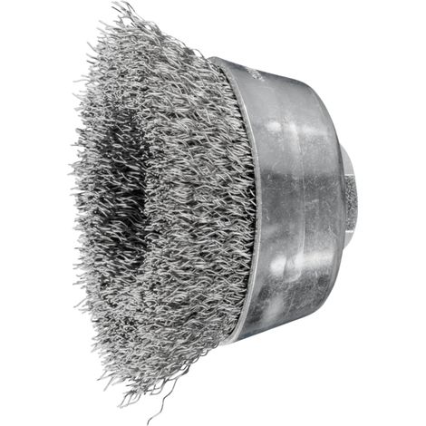 PFERD TOOLS Spazzola a tazza non zopft TBU Ø 60 mm M14 filo in acciaio inox Ø 0,30 per smerigliatrice angolare POS TBU (1/4)