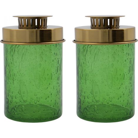 Lot de 2 lanternes en verre Omay (1/5)