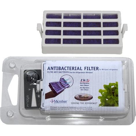 Wpro ANT001 Filtre Anti Bactérien pour réfrigérateur Combi Whirlpool (1/2)