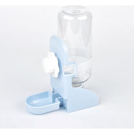 Automatischer 500-ml-Wasserspender für Haustiere, [Doppelverwendung: Boden/Aufhängung] Abnehmbare und leicht zu reinigende kleine Trinkflasche für Hamster, Kaninchen und Chinchillas
