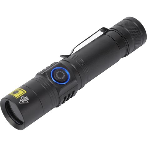 Wiederaufladbare 365-nm-UV-LED-Taschenlampe, energiesparende tragbare Schwarzlichtlampe, Skorpiondetektor (1/5)