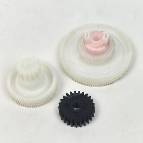 Compatible avec les imprimantes HP M433, M436, 437, 439 et M42523 : engrenage d’entraînement du four, moteur de mélange de poudre et piston – 1 kit