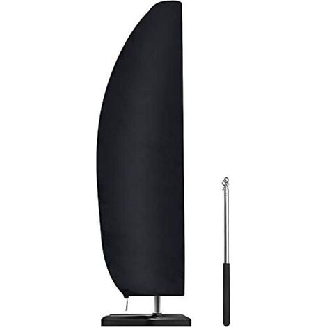 Waterproof Parasol Cover with Pole, Cantilever Parasol Cover, Heavy Duty Large Garden Parasol Cover, UV Resistant Banana Parasol Cover, Parasol 265 x 40/70/50 cm (1/5)