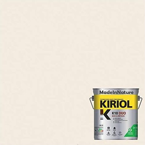 Peinture Métaux Antirouille, Sous couche et Finition, sur Fer, Acier, Galvanisé, même rouillés, très opacifiant - 2.5 litres - RAL 9001. (1/4)