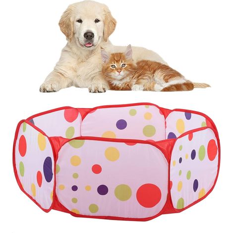 Enclos pliable et portable pour petits animaux de compagnie (hamster, chinchilla, lapin), tente extérieure. Idéal pour hamster, chinchilla ou lapin.