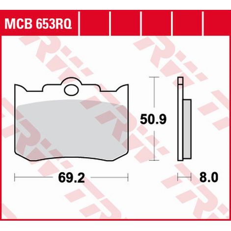 PASTILLAS DE FRENO TRW ZF KH216 ORGÁNICAS DEPORTIVAS PARA INDIAN CHIEF/SCOUT/SPIRIT '02-'08 DELANTERAS