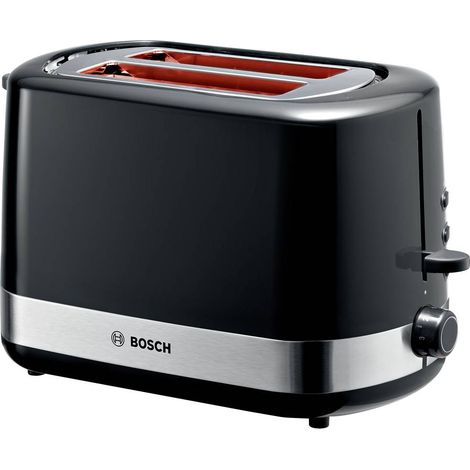 Bosch TAT6A513 Tostapane 2 Fette 800 W Scongelamento Riscaldamento High Lift colore Nero Acciaio Inossidabile (1/4)