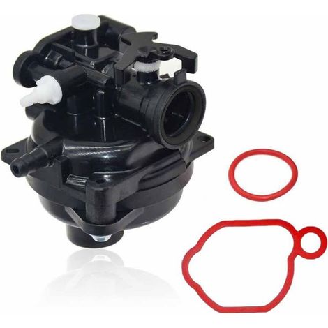 Carburateur pour moteurs de tondeuses à gazon Briggs-Stratton 300E, 450E, 500E, 550EX et 500 (125 cm³ et 140 cm³) - Référence : 799584. Ce carburateur est compatible avec les moteurs de motos, les pha (1/4)