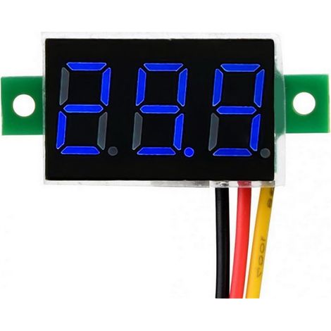 Voltmètre numérique miniature 0,36 pouce, CC 0-100 V, panneau LED, (1/5)