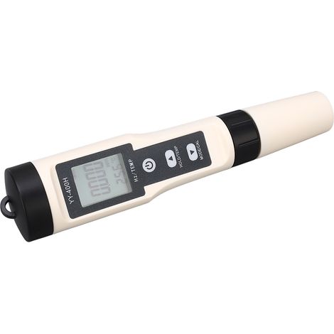 Digitales H2-Messgerät, tragbarer Wasserqualitäts- und Temperaturtester mit Hintergrundbeleuchtung (1/5)