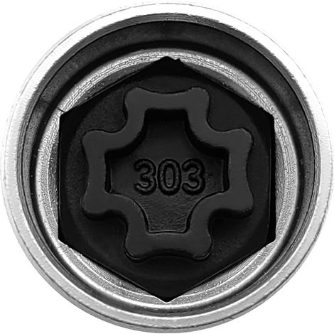 Llave para tuercas antirrobo Mercedes, 3,7 cm, de acero - Herramienta de desbloqueo compatible con Mercedes (1/5)