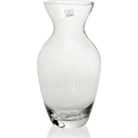 VASO DA ARREDO IN VETRO STONDATO 15X37CM TRASPARENTE (1/2)