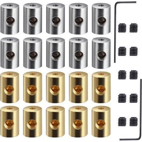 FENOPLASTICA20 pièces garde-goupille de verrouillage dos de goupille de verrouillage 9 X 6 mm fermoir de verrouillage dos de goupille de remplacement avec clé serrures de goupille d’outil pour goupill (1/5)