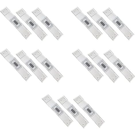 Kit de surveillance des fissures, outil de mesure des fissures en 15 pièces, jauge de largeur de fissure, équerre de comparaison en acrylique transparent. (1/5)