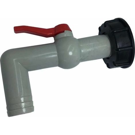 Ablaufstutzen mit 90°-Winkelmutter, für 1000-Liter-IBC-Tankanschluss, Wasserverlängerung, 60 mm Durchmesser, Regenwasserbewässerung – 1 Zoll bei 90°, BR-Vie (1/5)