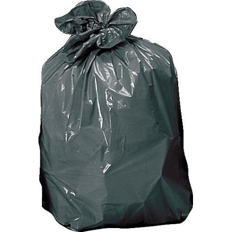 Sacs poubelles noirs à soufflets 100 litres 820x870 mm épaisseur 35µ rouleau de 20 sacs
