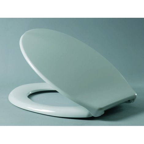 Siège de WC HARO Pool Aktiv blanc avec charnière à levier en acier inoxydable B0302Y (1/2)