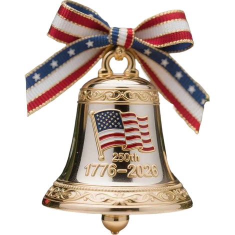 Cloche Commémorative - 250e Anniversaire Des États-Unis - Décoration Suspendue En Plastique - Souvenir Historique - Unité (1/3)