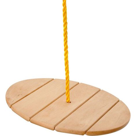 Balançoire ronde en bois Woody, 30 cm, jusqu'à 50 kg (1/4)