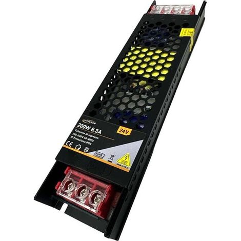 Alimentatore 200 W 24 V Trasformatore Stabilizzato Modello Slim Switch 8.3a (1/3)