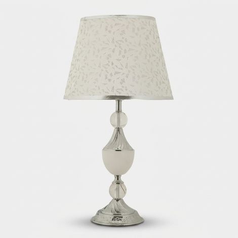 Lampada da tavolo in ferro e tessuto Kody (1/5)