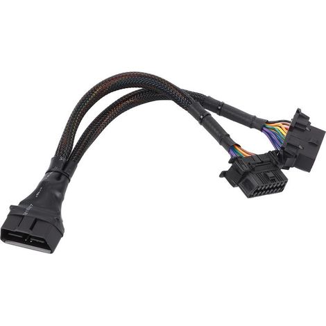 EBTOOLS 1 à 2 OBD Adaptateur Splitter Y Câble Extension Cordon Voiture Diagnostic Scan Tool Noir. (1/5)