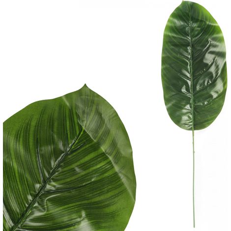 Foglie di banano artificiali, rametti e foglie per bouquet, 48 cm (1/5)