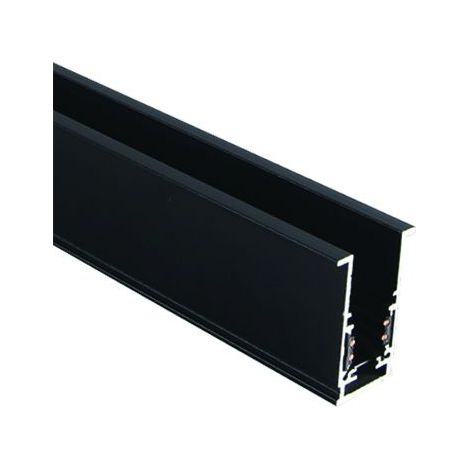 Rail pour Luminaire Magnétique Encastré 1m Noir Sablé ZAMBELIS 2084B-1
