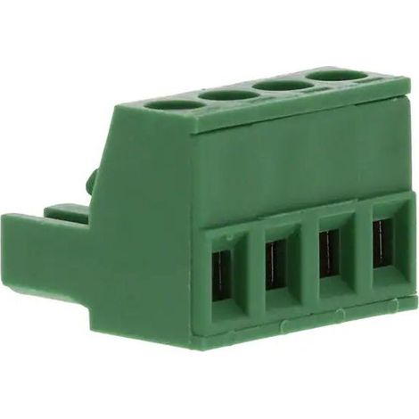 Connecteur bornier au chariot pas de 5,00 Femelle 4 Voies Vert