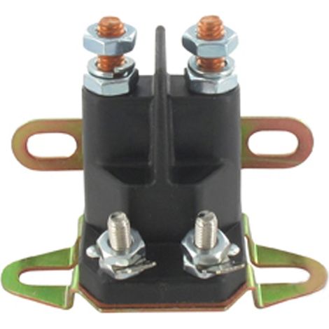 Relais solénoïde 4 bornes fixation horizontale – Bornes de commande 8 mm et 5 mm – Adaptable pour installations spécifiques