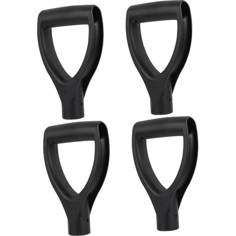 4Pcs Poignée De Pelle De Type D, Outils d'entretien des Pelouses Pelle De Soins Infirmiers,Pièces De Pelle Poignée D Grip Poignée (1/5)