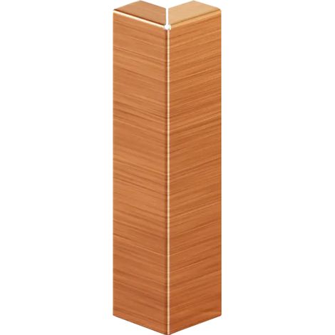Außenecke FCL für Sockelleisten FC aus Stahl 8cm x 2cm x 1cm - satiniertes Kupfer