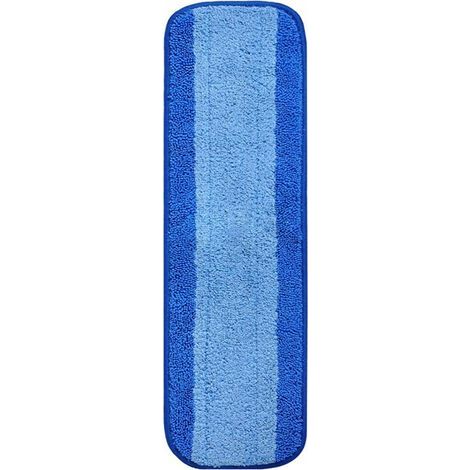 Lingette compatible Bona — lingette de rechange en microfibre pour balais à plat fixation par Velcro lavable adaptée au nettoyage humide et à sec — (lingette seule) (1/4)