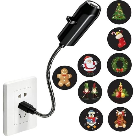 Universeller HD-Weihnachtsprojektor, Plug & Play, 360°-Drehung (1/5)