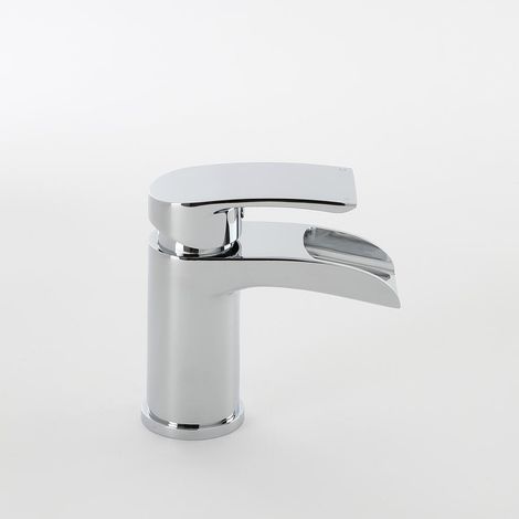 Milano Razor Mono Waterfall Basin Mixer Tap - Chrome (1/5)