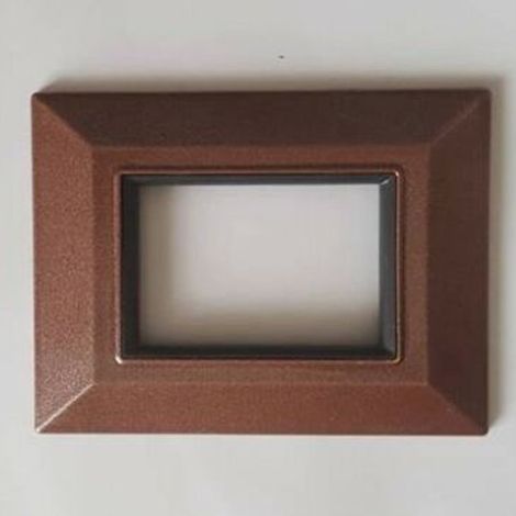 TrAdE Shop Traesio - Placca Placchetta Placchette Compatibili Per Serie Axolute Bticino Colorate Sq - Rame -3 fori -