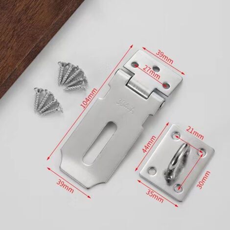 4 pièces Lot de Loquets Acier Inoxydable Renforcé Verrouillage Sécurisé pour Portes Portails et Coffres Résistant Chaleur et Aux Rayures Installation Facile pour Maison et Bureau (1/3)