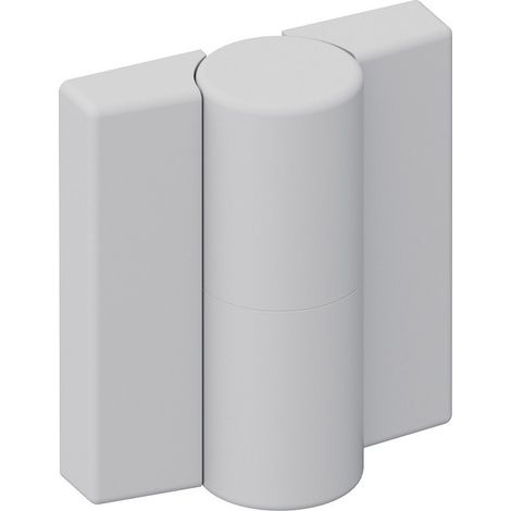 Charnière DIN gauche hauteur 52mm W.47mm PA avec insert métallique blanc signal, ma HEWI